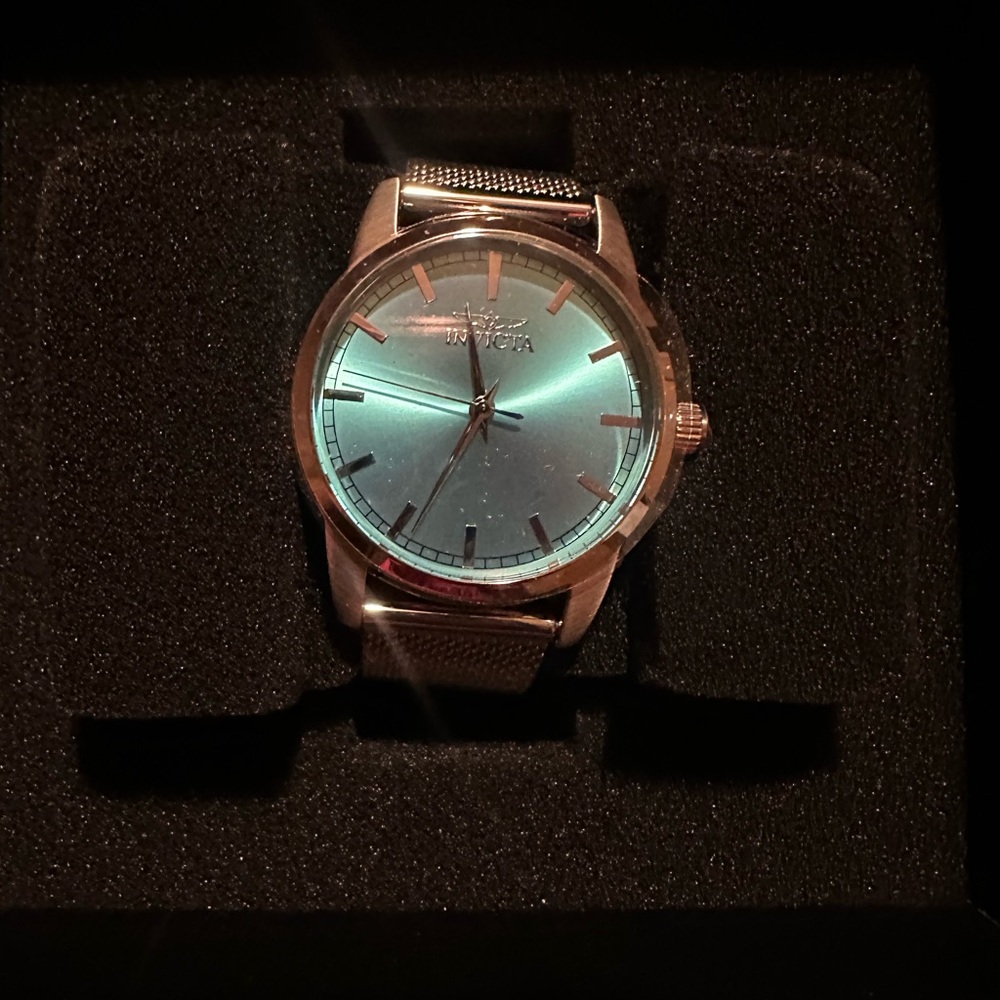 Invicta Silver & Blue Dial Women’s Watch
